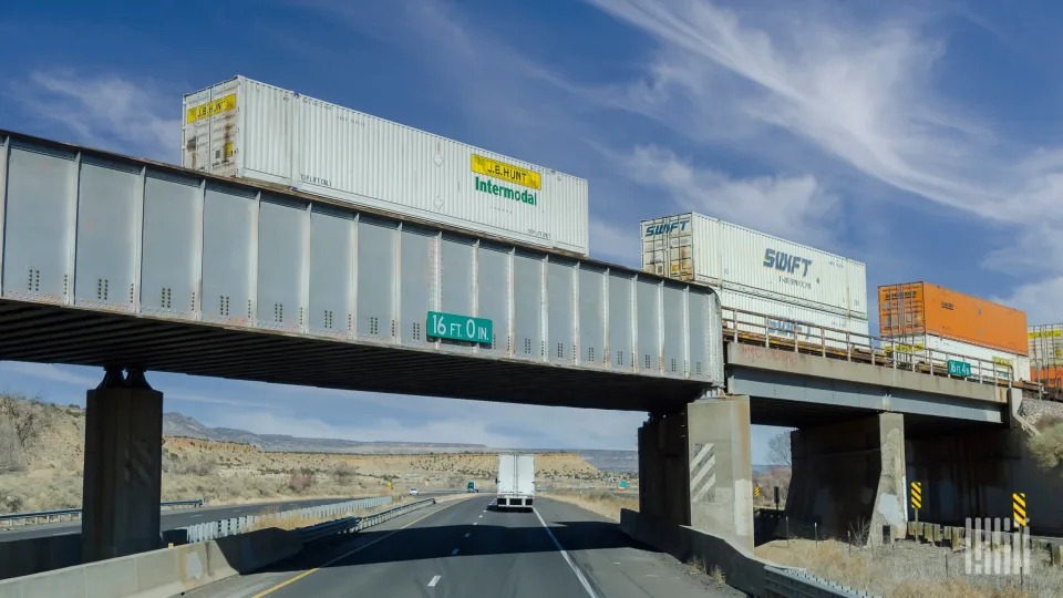 Intermodal is containing the truckload market